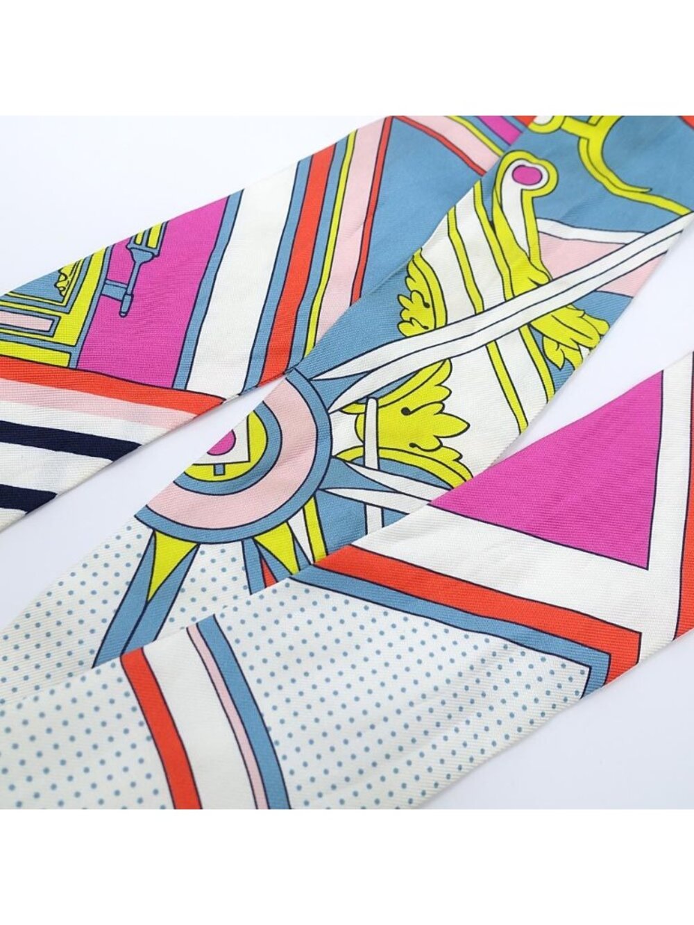 Hermes Scarf Twill Washingtons Carriage Detail George Washington's 100% Silk - Picture 4 of 10